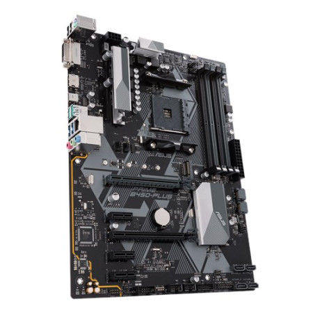 Asus PRIME B450-PLUS Processor family AMD, Processor socket AM4, Memory slots 4, Chipset AMD B, ATX