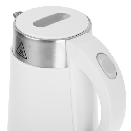 Adler Kettle AD 1372 Electric, 800 W, 0.6 L, Plastic/Stainless steel, 360 rotational base, White