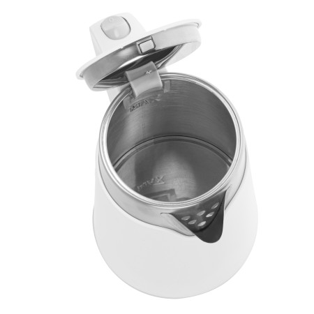 Adler Kettle AD 1372 Electric, 800 W, 0.6 L, Plastic/Stainless steel, 360 rotational base, White