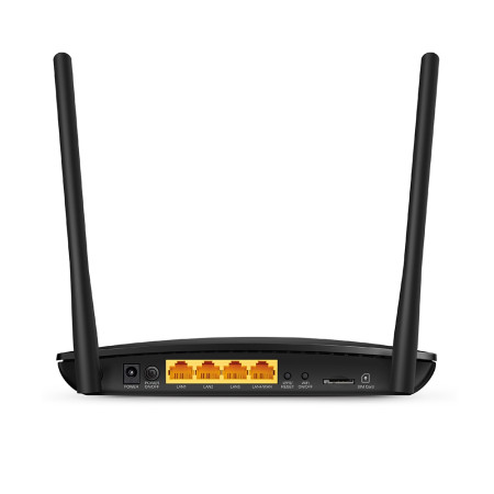 TP-LINK 4G LTE Router TL-MR6400 802.11n, 300 Mbit/s, 10/100 Mbit/s, Ethernet LAN (RJ-45) ports 3, 4G, Antenna type 2xExternal, L