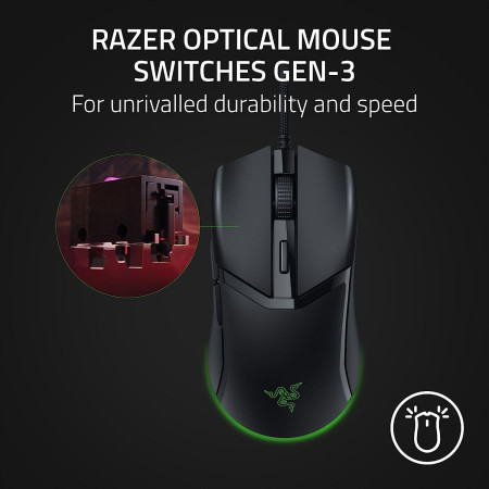 Razer Gaming Mouse Cobra Wired, 8500 DPI, Black