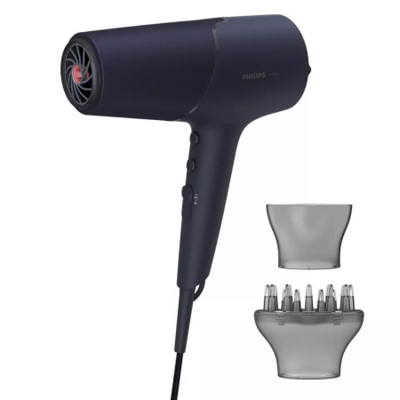 Philips Hair Dryer BHD510/00 2300 W, Number of temperature settings 3, Ionic function, Diffuser nozzle, Blue/Metal