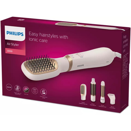 Philips Hair Styler BHA310/00 3000 Series Ion conditioning, Number of heating levels 3, 800 W, Pink