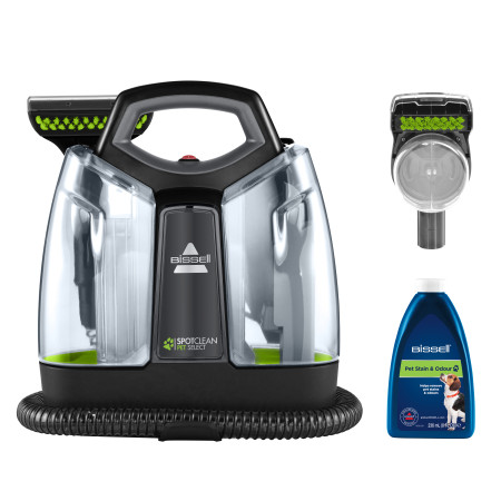 Bissell SpotClean Pet Select Cleaner 37288 Corded operating, Handheld, Black/Titanium/Lime, Warranty 24 month(s)