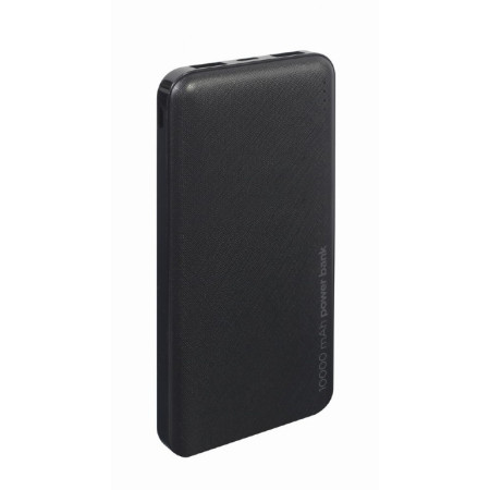 Gembird Power Bank PB10-02 10000 mAh, Black, 12 W