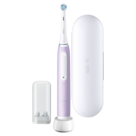 Oral-B Electric Toothbrush iO4 Rechargeable, For adults, Number of brush heads included 1, Lavender, Number of teeth brushing mo