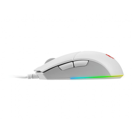 MSI Clutch GM11 Optical, RGB LED light, White, Gaming Mouse, 1000 Hz