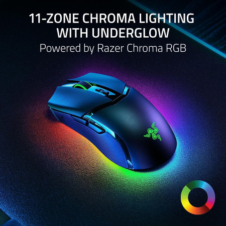 Razer Cobra Pro Gaming Mouse, RGB LED light, Optical, Black, Wireless (2.4GHz and Bluetooth), Wireless