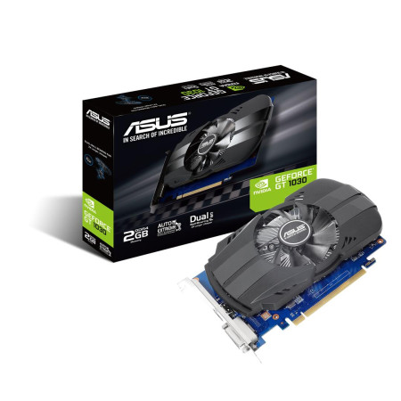 Asus PH-GT1030-O2G NVIDIA, 2 GB, GeForce GT 1030, GDDR5, PCI Express 3.0, Processor frequency 1531 MHz, DVI-D ports quantity 1, 