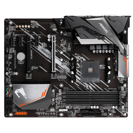 Gigabyte A520 AORUS ELITE 1.0 Processor family AMD, Processor socket AM4, DDR4 DIMM, Memory slots 4, Number of SATA connectors 4