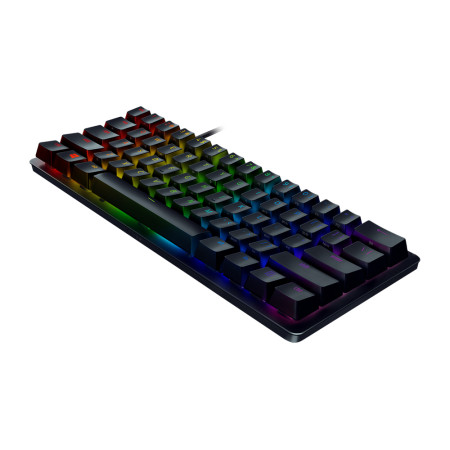 Razer Huntsman Mini 60%, Gaming keyboard, Opto-Mechanical, RGB LED light, RU, Black, Wired