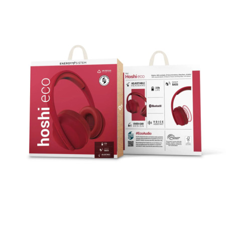 Energy Sistem Headphones Hoshi ECO Built-in microphone, Red, Wireless