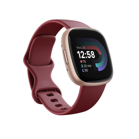 Fitbit Versa 4 Smart watch, NFC, GPS (satellite), AMOLED, Touchscreen, Heart rate monitor, Activity monitoring 24/7, Waterproof,