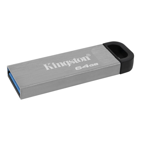 Kingston USB Flash Drive DataTraveler Kyson 64 GB, USB 3.2 Gen 1, Black/Grey