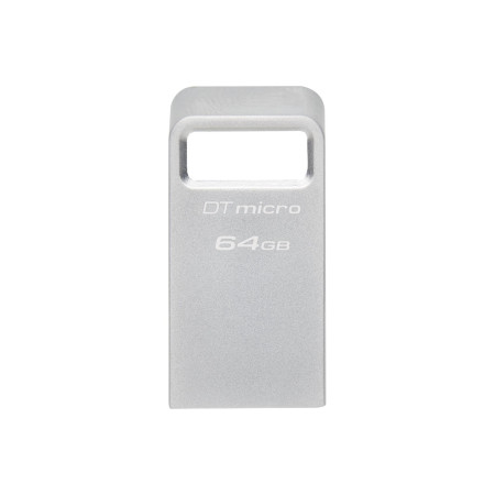 Kingston USB 3.2 Flash Drive DataTraveler micro 64 GB, USB 3.2, Silver