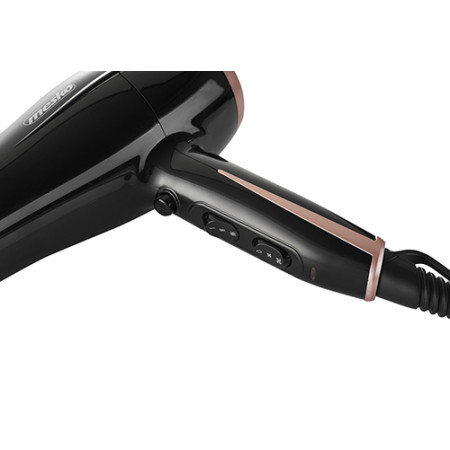 Mesko Hair Dryer MS 2249 2000 W, Number of temperature settings 3, Black/Pink