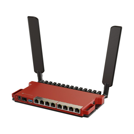 MikroTik Router L009UiGS-2HaxD-IN 802.11ax, 10/100/1000 Mbit/s, Ethernet LAN (RJ-45) ports 8, Antenna type External, 1x USB 3.0 