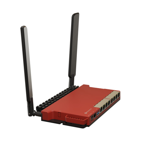 MikroTik Router L009UiGS-2HaxD-IN 802.11ax, 10/100/1000 Mbit/s, Ethernet LAN (RJ-45) ports 8, Antenna type External, 1x USB 3.0 