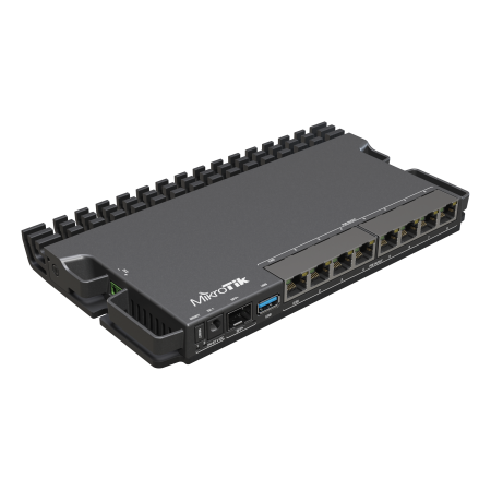 MikroTik RouterBOARD RB5009UPr+S+IN No Wi-Fi, Router Switch, Rack Mountable, 10/100/1000 Mbit/s, Ethernet LAN (RJ-45) ports 7, M