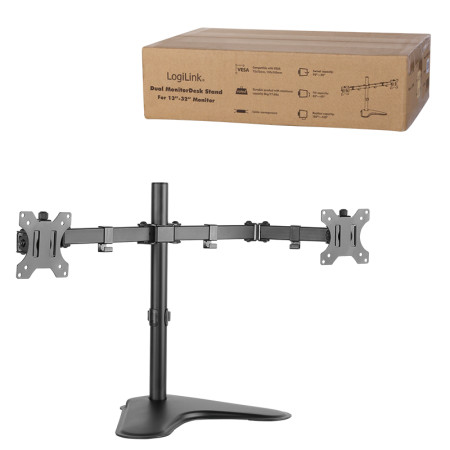 Logilink Desk Mount, BP0045, 13-32 ", Maximum weight (capacity) 8 kg, Black