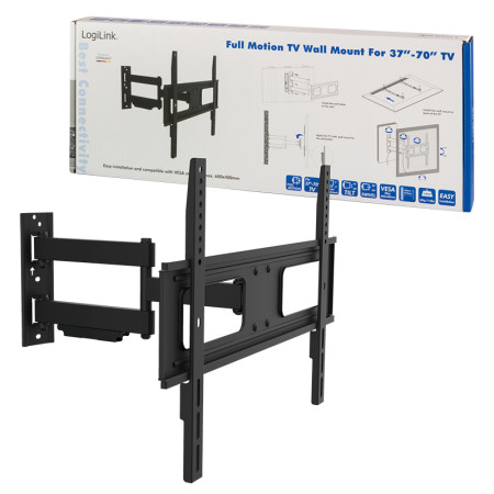 Logilink BP0019 TV Wall mount, 37"-70", tilt +10 -20 ,swievel +-90 , 473mm