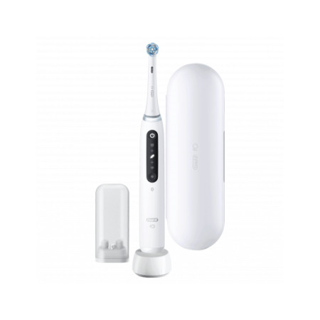 Oral-B Electric Toothbrush iO5 Rechargeable, For adults, Number of brush heads included 1, Quite White, Number of teeth brushing