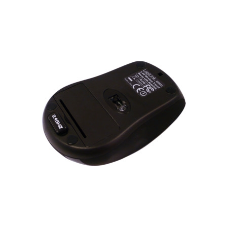 Logilink Maus optisch Funk 2.4 GHz wireless, Black, 2.4GH wireless mini mouse with autolink