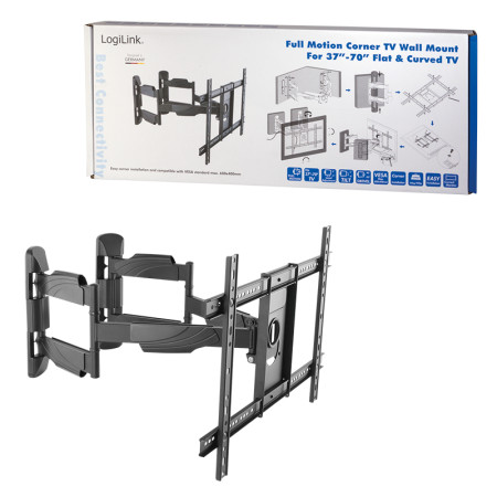 Logilink BP0047 TV Wall mount, 37"-70". corner mount