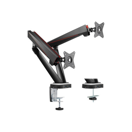 Logilink Gaming Dual Monitor Mount BP0092 17-32 ", Maximum weight (capacity) 8 kg, Black/Red