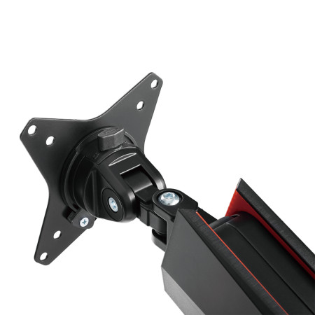 Logilink Gaming Dual Monitor Mount BP0092 17-32 ", Maximum weight (capacity) 8 kg, Black/Red