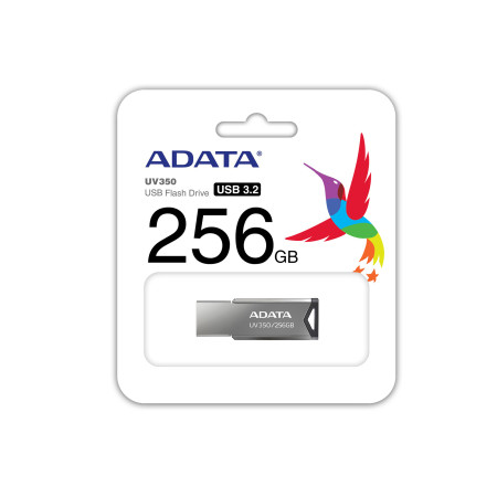 ADATA USB Flash Drive UV350 256 GB, USB 3.2, Silver