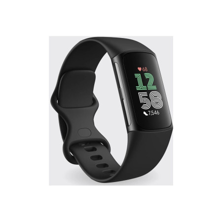 Fitbit Charge 6 Smart Watches, Obsidian, Black Aluminum