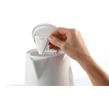 Gorenje Kettle K17WE Electric, 2200 W, 1.7 L, Plastic + metal, 360 rotational base, White