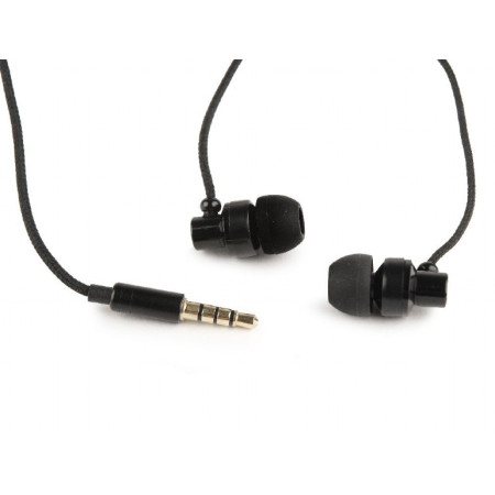 Gembird Metal earphones with microphone "Paris" 3.5 mm, Black, Built-in microphone