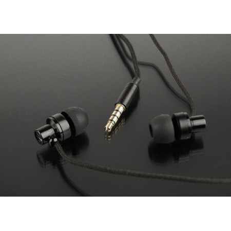 Gembird Metal earphones with microphone "Paris" 3.5 mm, Black, Built-in microphone