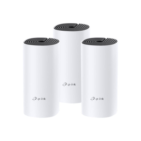 TP-LINK Whole Home Mesh WiFi System Deco M4 (3-Pack) 802.11ac 300+867 Mbit/s 10/100/1000 Mbit/s Ethernet LAN (RJ-45) ports 2 Mes