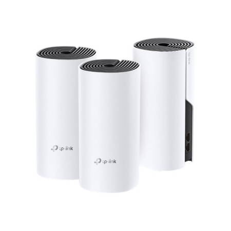 TP-LINK Whole Home Mesh WiFi System Deco M4 (3-Pack) 802.11ac 300+867 Mbit/s 10/100/1000 Mbit/s Ethernet LAN (RJ-45) ports 2 Mes