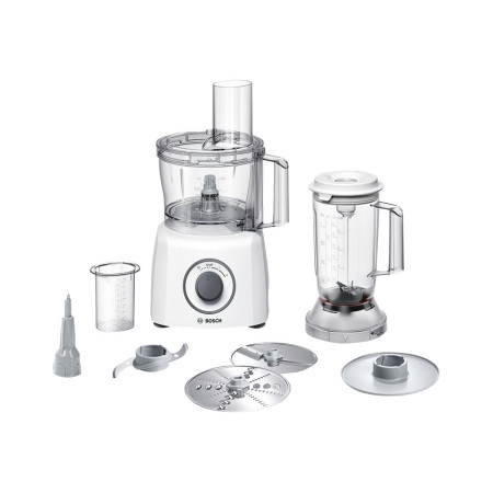 Bosch MCM3200W MultiTalent Food processor, 800 W, Bowl capacity 2.3 L, 2 speed settings, White Bosch