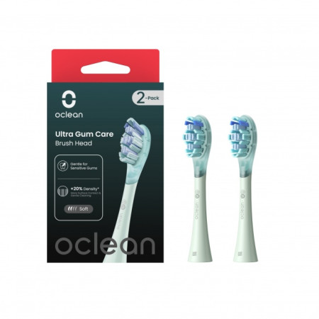 Ultra Gum Care Brush Head 2-PK UG01 G02 Green