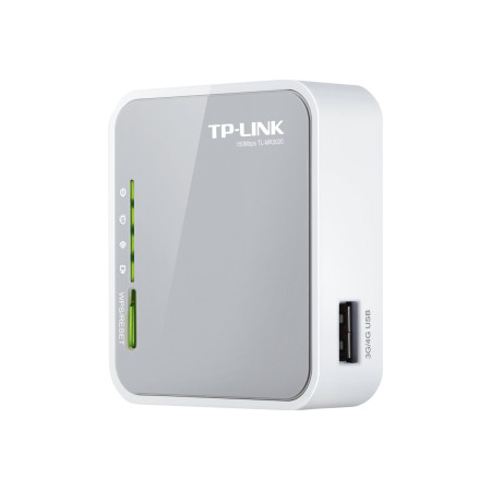 TP-LINK 4G LTE Router TL-MR3020 802.11n 300 Mbit/s 10/100 Mbit/s Ethernet LAN (RJ-45) ports 3 Mesh Support No MU-MiMO No No mobi