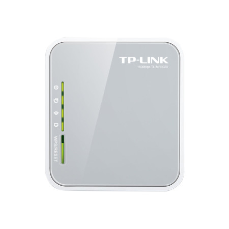 TP-LINK 4G LTE Router TL-MR3020 802.11n 300 Mbit/s 10/100 Mbit/s Ethernet LAN (RJ-45) ports 3 Mesh Support No MU-MiMO No No mobi