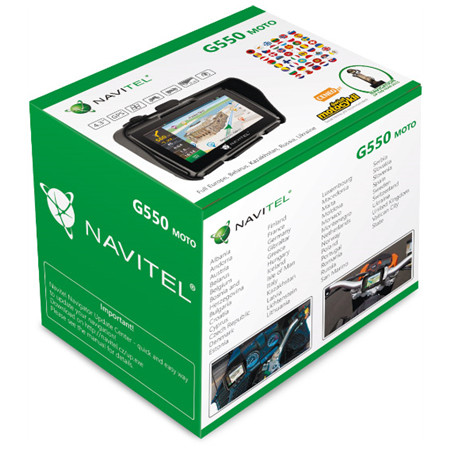 Navitel Personal Navigation Device G550 MOTO Bluetooth GPS (satellite) Maps included