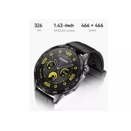 Huawei GT 4 Smart watch GPS (satellite) AMOLED 46mm Waterproof Black