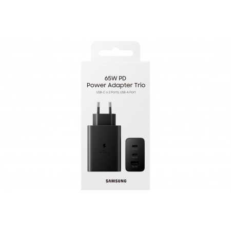 T6530NBE Power Adapter 65W Trio, Black (Black)