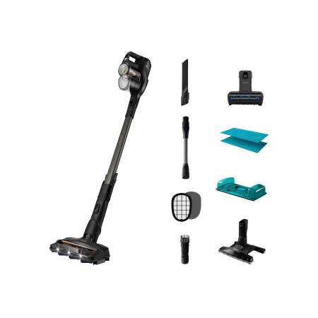 Philips Vacuum cleaner XC8349/01 Aqua Plus Cordless operating Handstick - W 25 V Operating time (max) 80 min Black Warranty 24 m