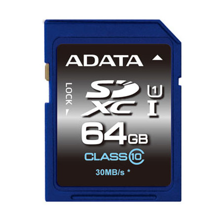 ADATA Premier 64 GB SDHC Flash memory class 10 No