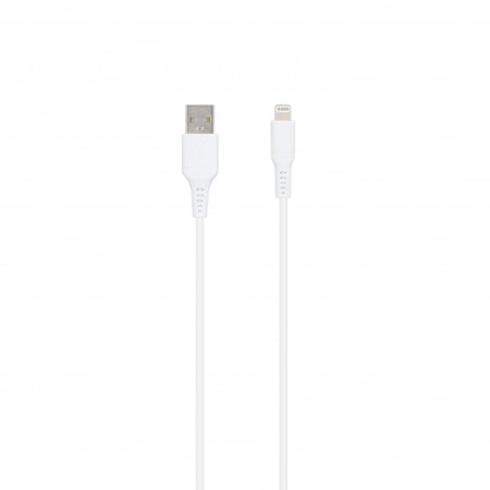 SEEK TOTI USB A to Lightning, 1m PVC Data Cable 2A (non-MFI), White (White)