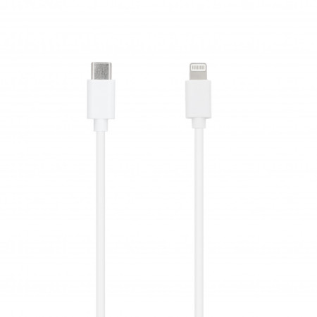 SEEK TOTI Type-C to Lightning, 1m PVC Data Cable 2A (non-MFI), White (White)