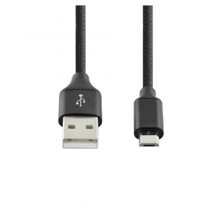 SEEK TOTI USB A to Micro USB, 1m Braided cable 2A, Black (Black)