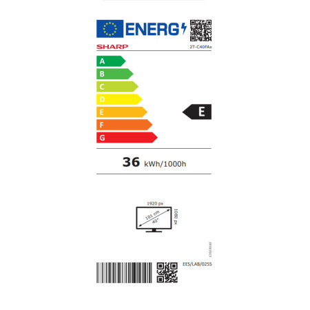 Sharp 40FA2E 40" (101 cm) FHD Black